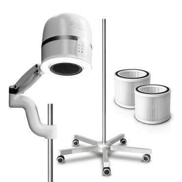 Kit SHEMAX Duo Pro aspirateur support filtres HEPA ensemble professionnel manucure pédicure