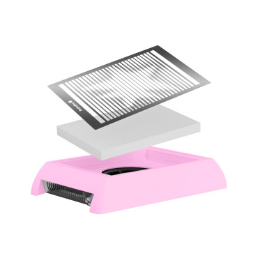 PetitePro X Pastel Pink Nail Dust Collector, 24W, HEPA Filter