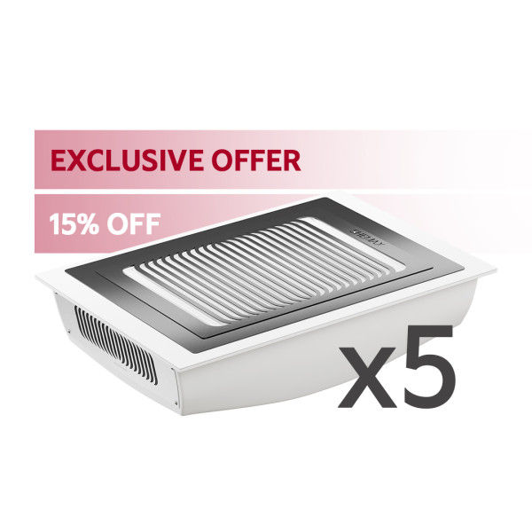 Set mit 5 integrierten Staubabsaugungen - STYLE V-PRO SHEMAX - weiß