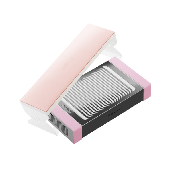 SHEMAX manicure kit with Style PRO Pastel Pink dust collector and Comfort Pastel Pink hand rest
