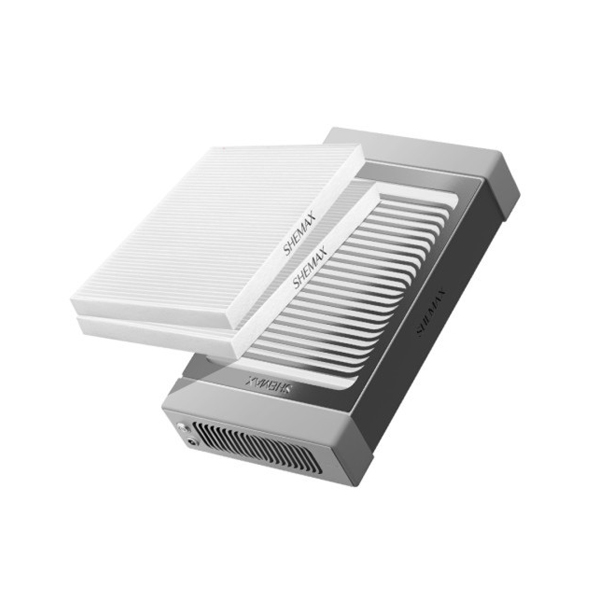 SHEMAX Style PRO Gray Nail Dust Collector + 2 Replaceable HEPA Filters Kit