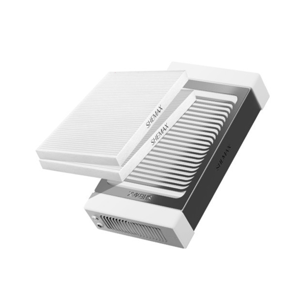 SHEMAX Style PRO White Nail Dust Collector + 2 HEPA Filters Kit