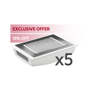 SHEMAX Style V-PRO Built-in Nail Dust Collector Set White, 5 pcs, 60W, HEPA Filter