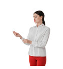 SHEMAX white shirt logo women professional salon uniform cotton polyester