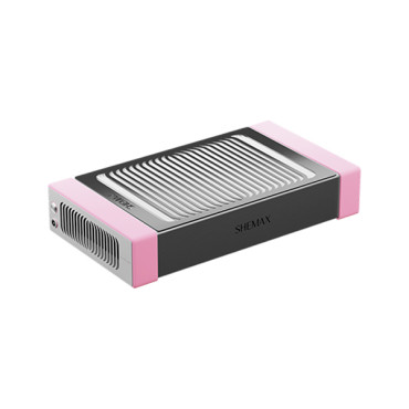SHEMAX Style PRO Pastel Pink Nail Dust Collector, 54W, Dual Motor, HEPA Filter