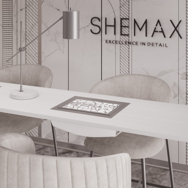 SheMax Smart V-PRO Білий – професійний вбудований пилозбірник для манікюру