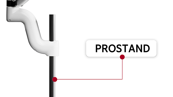 Мобільна металева підставка для витяжки манікюру SHEMAX DUO PRO PROSTAND